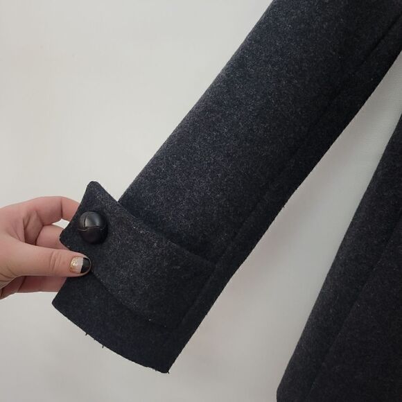 Aritzia Babaton Howell Virgin Wool Cashmere Blend Grey Double Breasted Coat - Picture 9 of 16